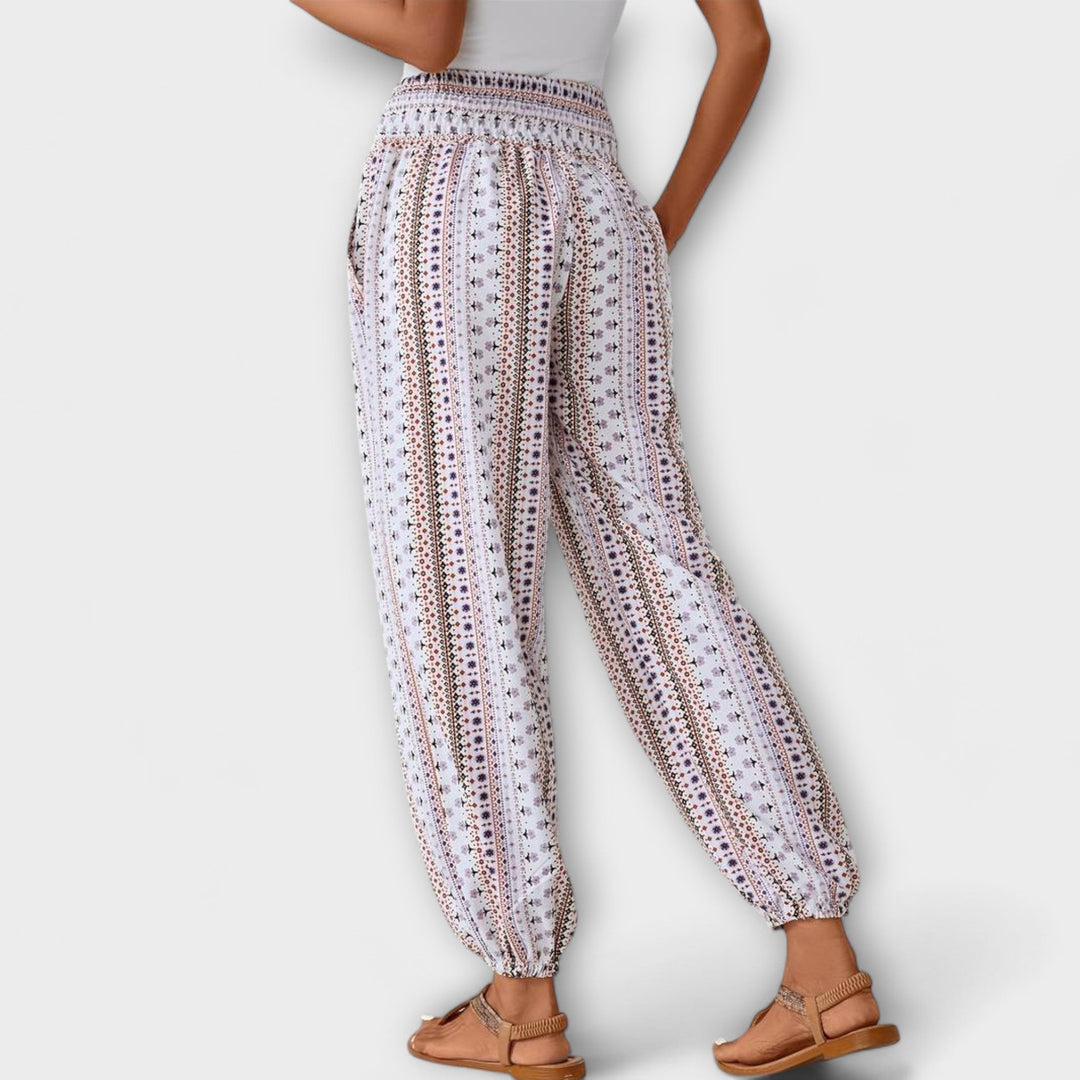 Scarlett - Pantaloni con Motivo Etnico