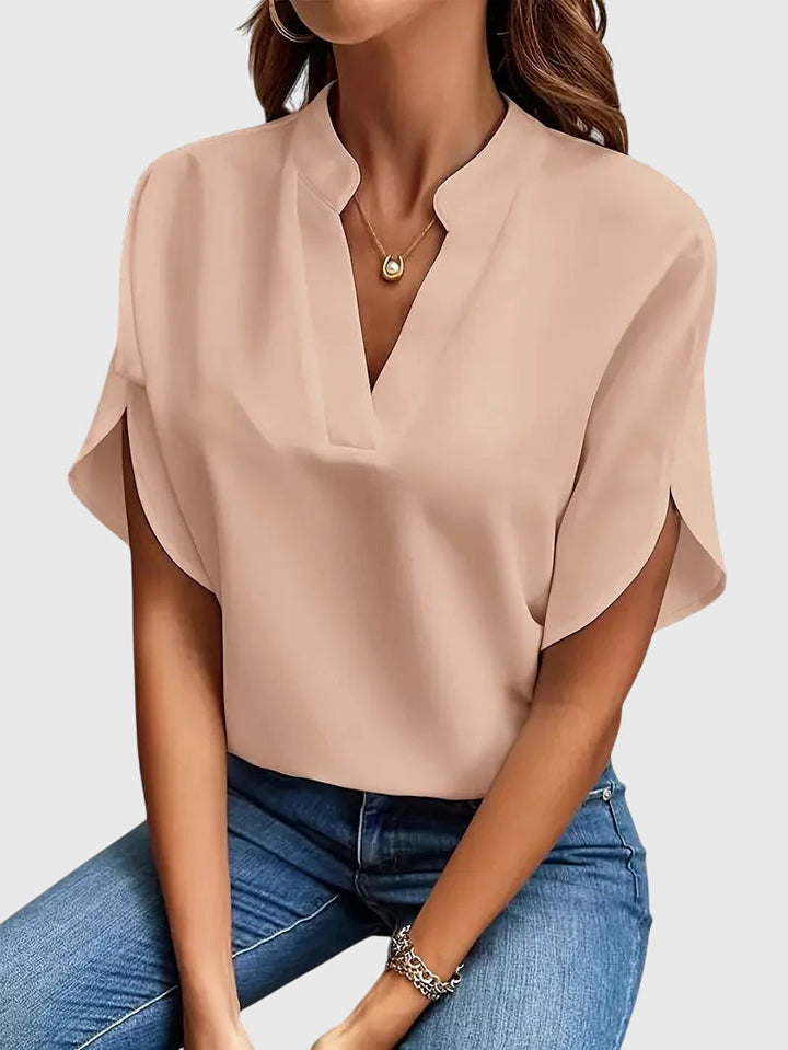 Beatrix™ | Měkká a elegantní košile s výstřihem do V