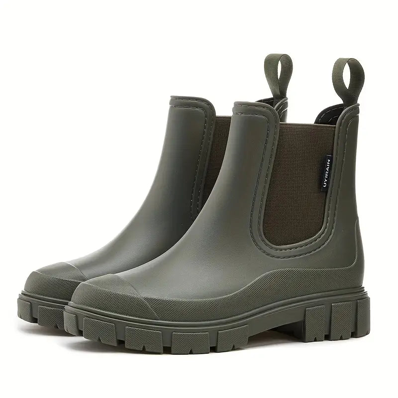 Edith | Botas Chelsea práticas de calçar com material repelente à água