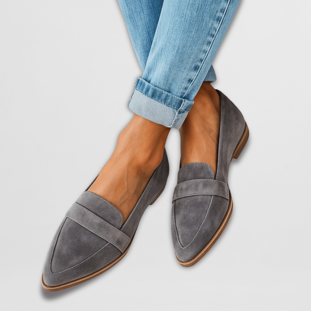 Helen | Ortopædiske Bløde Ruskind Loafers