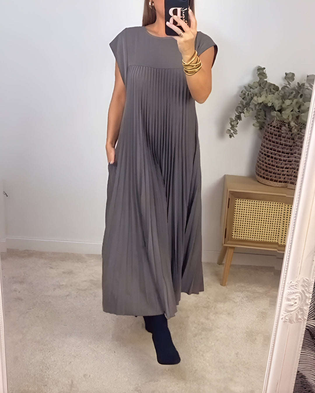 Simone | Robe plissée légère et raffinée