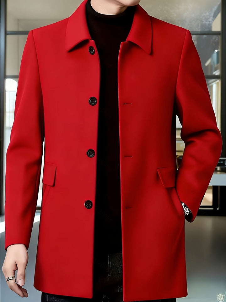 Bennett | Refined Single-Breasted Overcoat with Classic Collar
