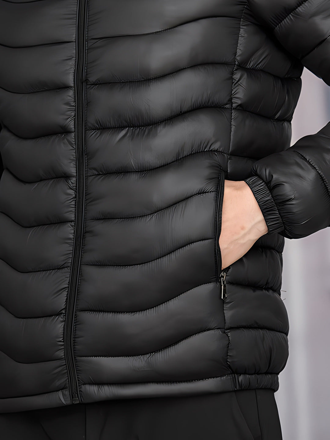 Thaddeus | Dependable Quilted Puffer Jacket with Removable Hood and Zippered Pockets