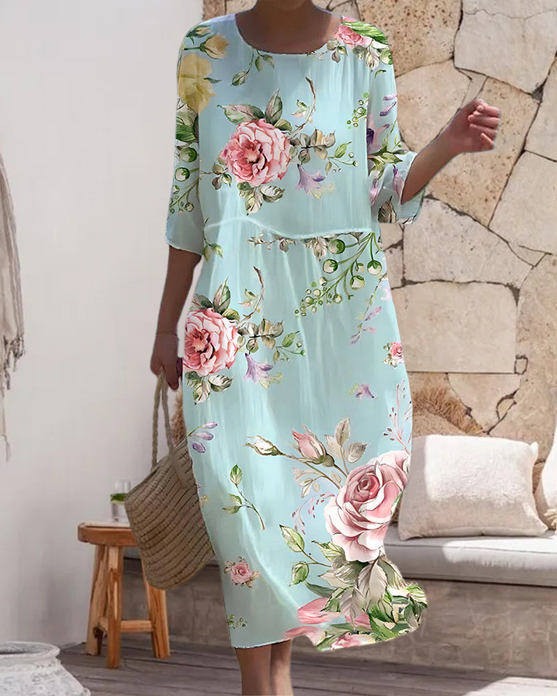 Ruth | Kleid mit Blumenmuster