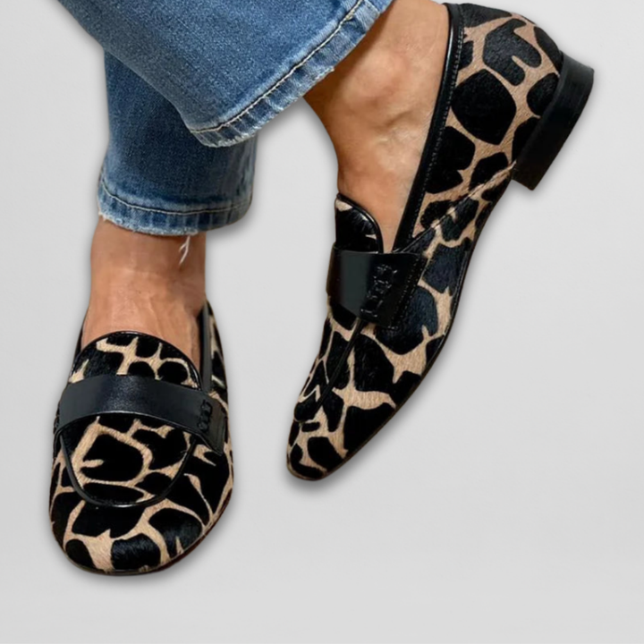 Nora | Loafer mit Animal-Print