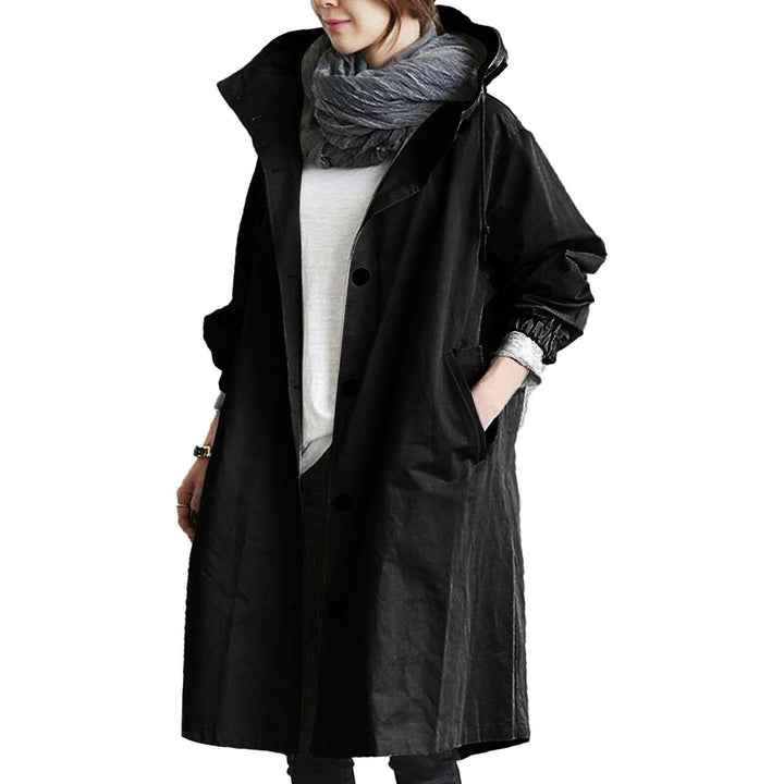 Women's Raincoat Waterproof Long Length Hooded Casual to Outdoor Wear