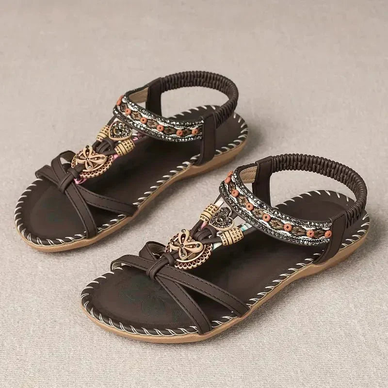 Nalu | Boho Flache Sandalen