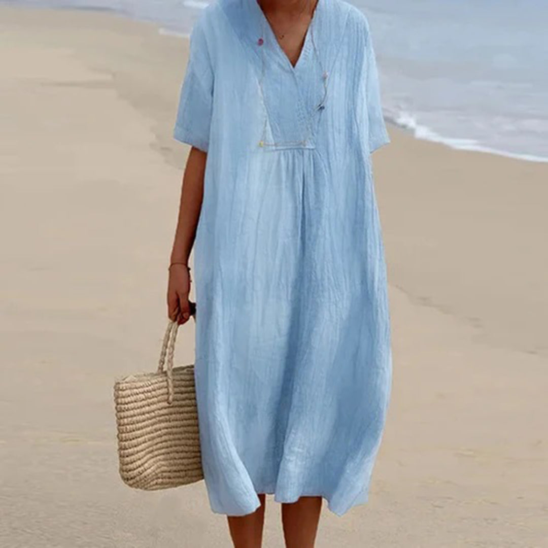 Karen – Vestido Midi de Caimento Relaxado