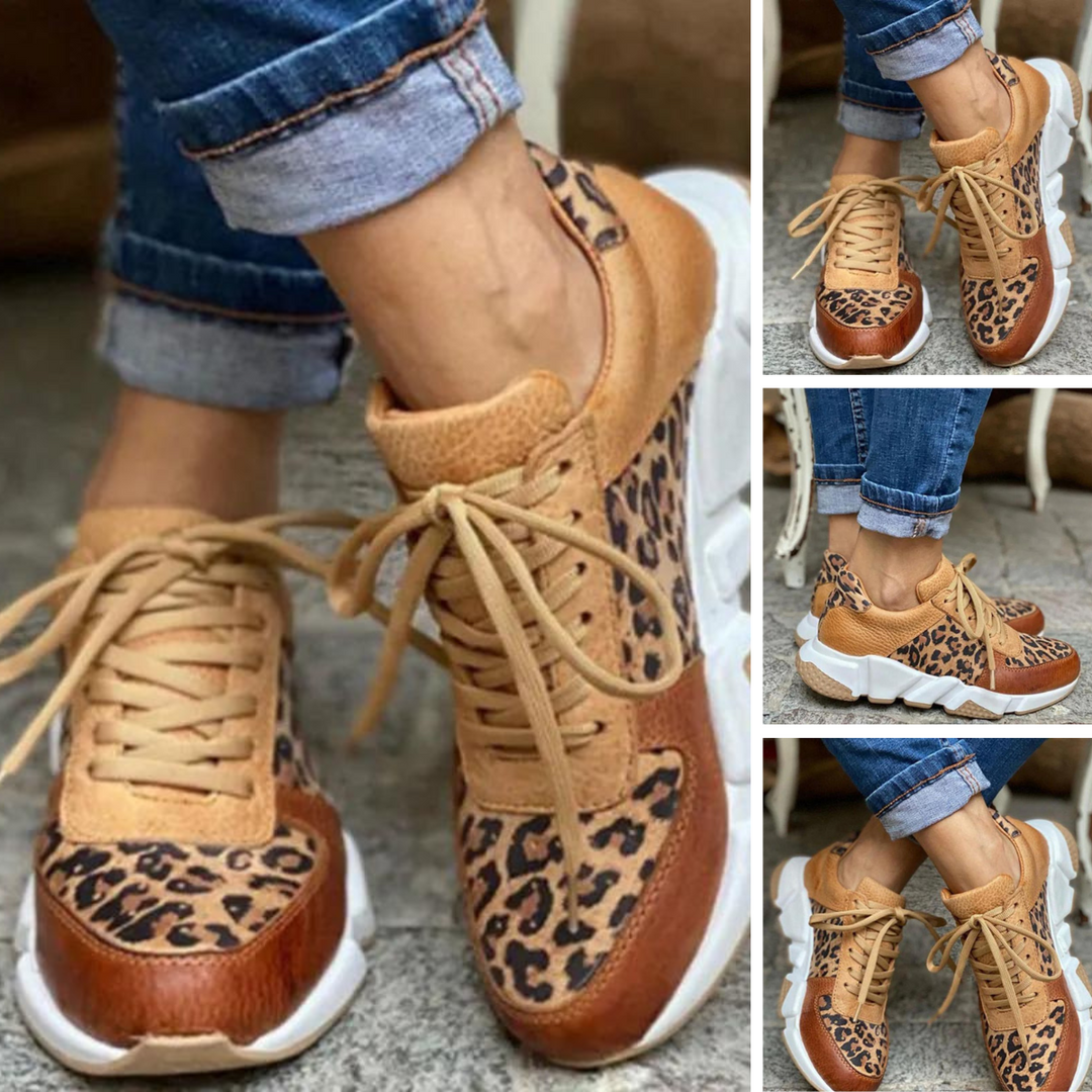 Alexa | Scarpe audaci basse con stampa animalier e soletta ammortizzata