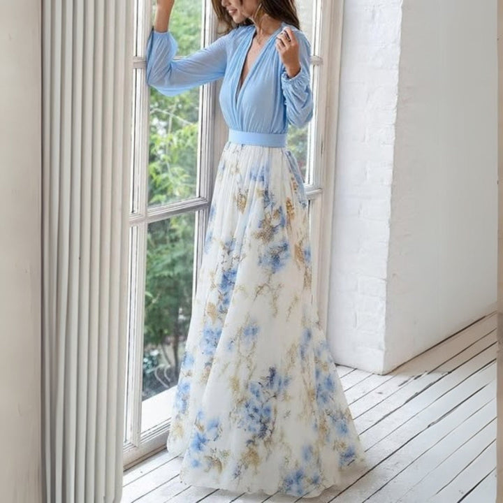 Dolores | Elegantes Maxikleid mit Blumenmuster