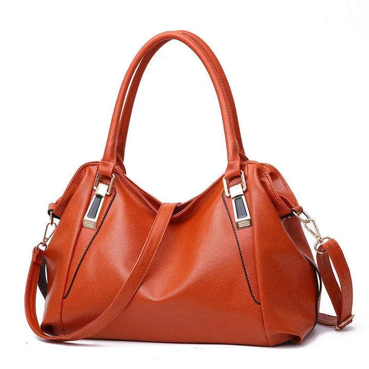 Yvette | Elegant Large-Capacity Handbag with Metallic Hardware