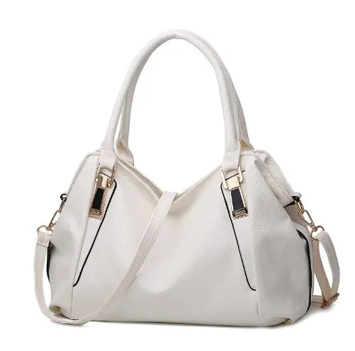 Yvette | Elegant Large-Capacity Handbag with Metallic Hardware