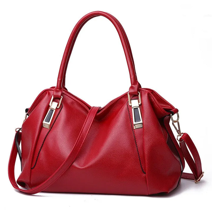 Yvette | Elegant Large-Capacity Handbag with Metallic Hardware