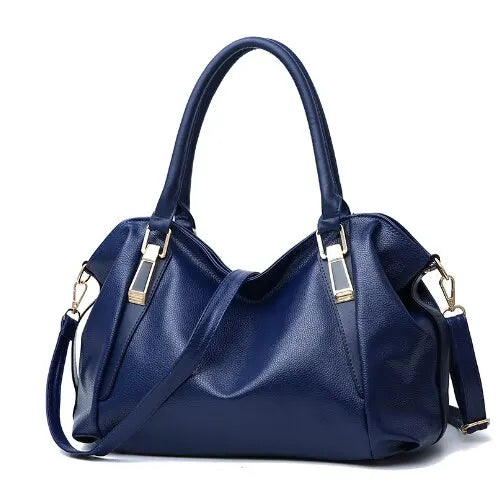 Yvette | Elegant Large-Capacity Handbag with Metallic Hardware