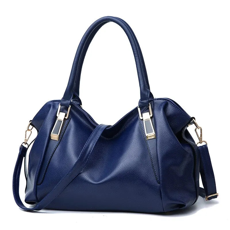 Yvette | Elegant Large-Capacity Handbag with Metallic Hardware