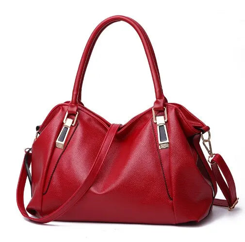 Yvette | Elegant Large-Capacity Handbag with Metallic Hardware