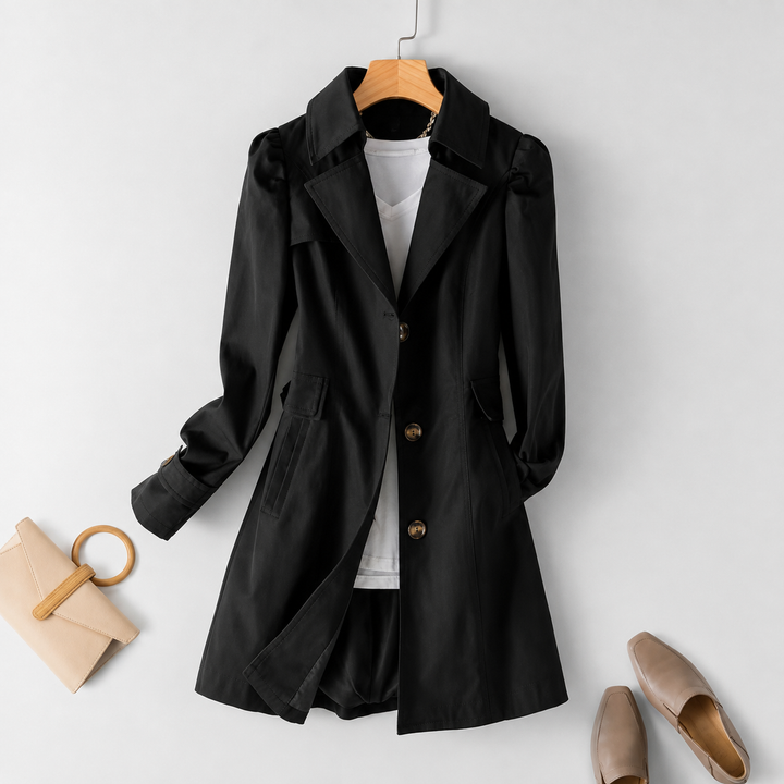 Elegant trenchcoat til kvinder med knapper foran