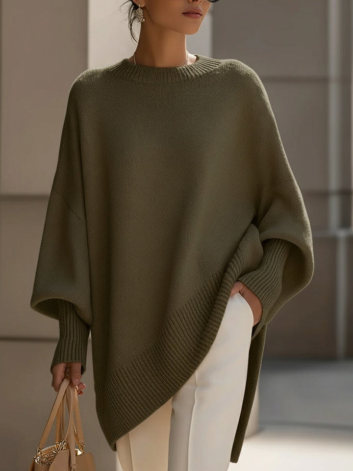 Sutton | Effortless Women's Oversized Long Sleeve Sweater with Textured Knit