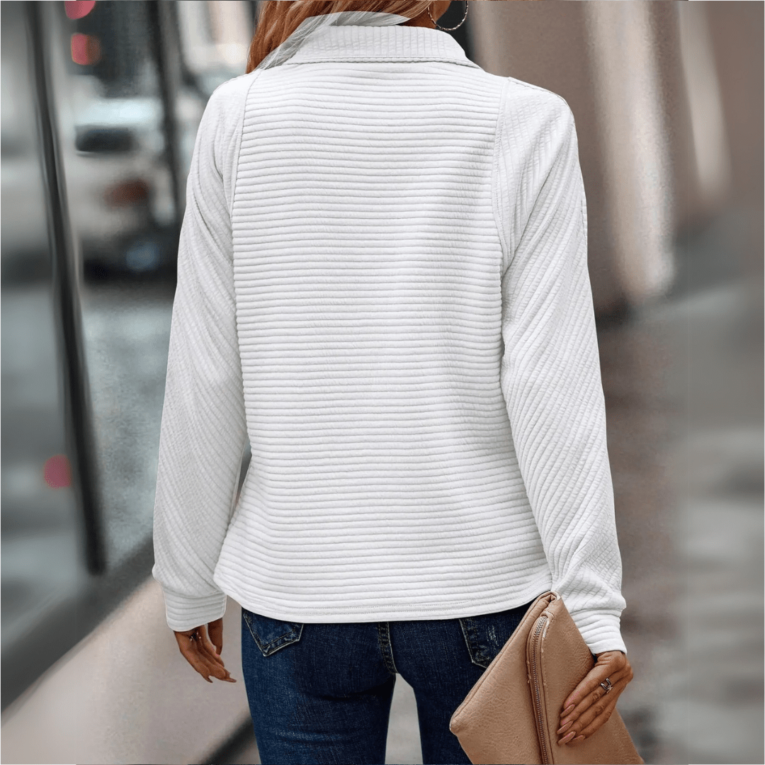 Jenica | Pullover Chic con Mezza Cerniera