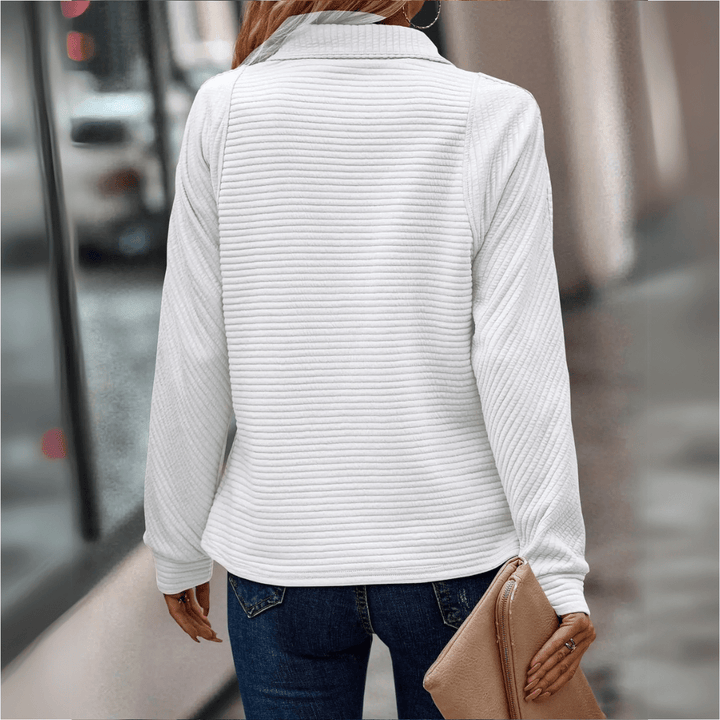 Jenica | Pullover Chic con Mezza Cerniera