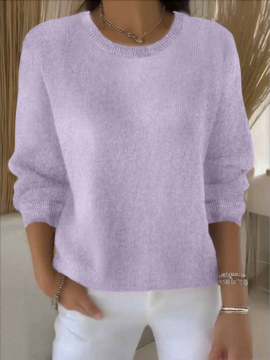 Dámský svetr, měkká tkanina, splývavý střih, univerzální styl, ležérně elegantní
