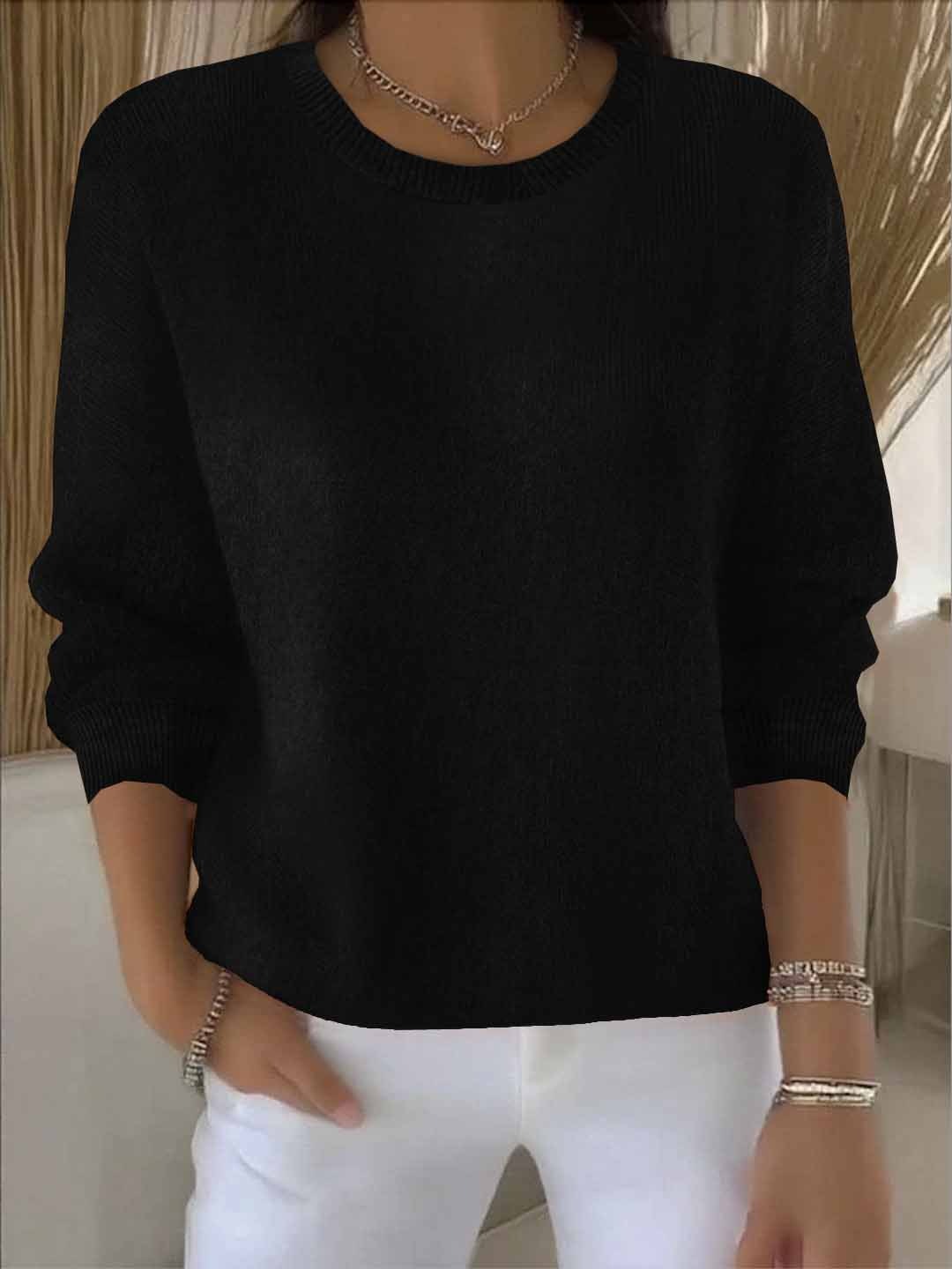 Dámský svetr, měkká tkanina, splývavý střih, univerzální styl, ležérně elegantní