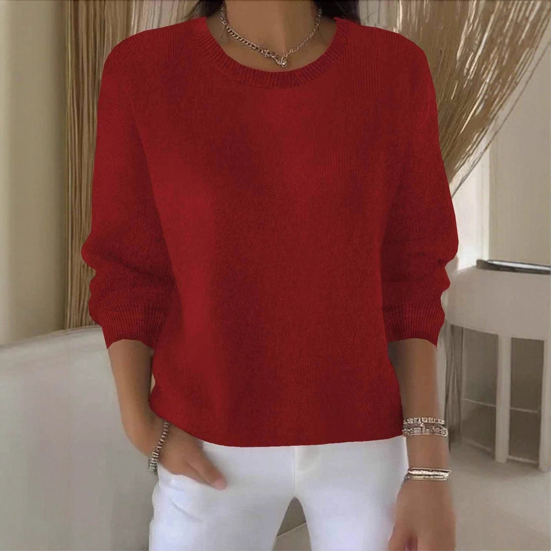 Dámský svetr, měkká tkanina, splývavý střih, univerzální styl, ležérně elegantní