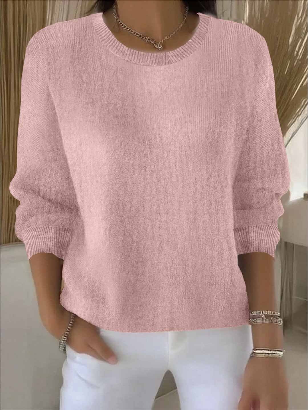 Dámský svetr, měkká tkanina, splývavý střih, univerzální styl, ležérně elegantní