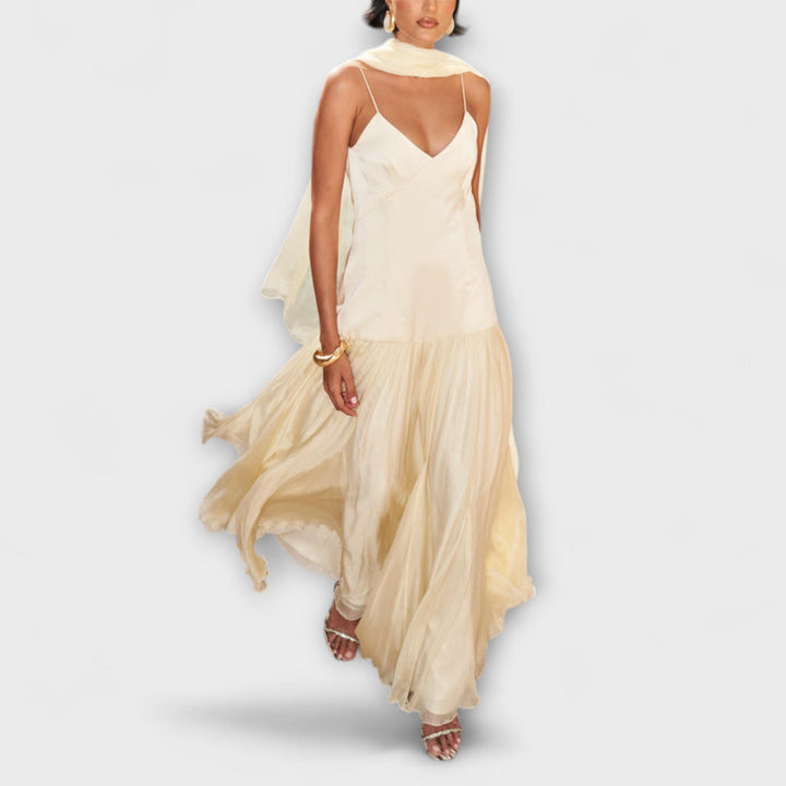 Solene - Vestido Maxi Longo Fía Flows