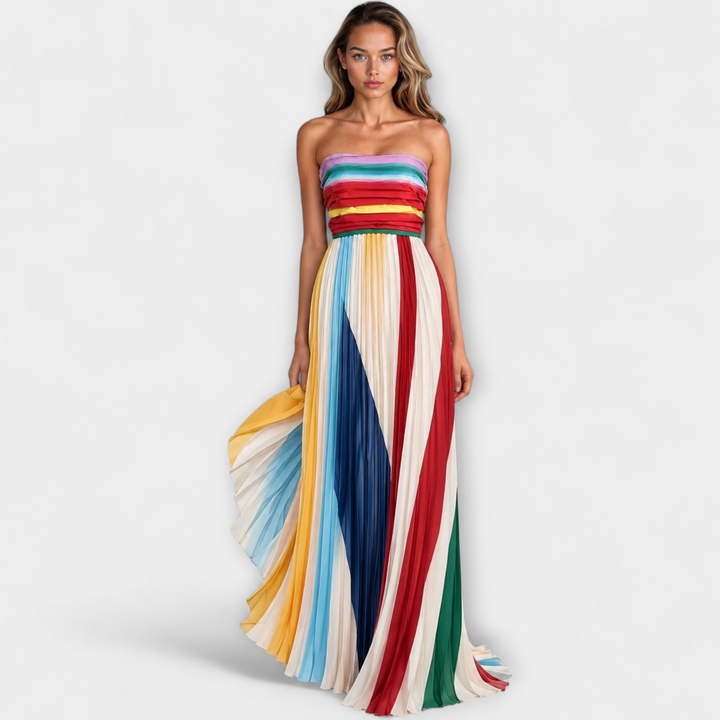 Flora | Robe d'Été Colorée Sans Manches