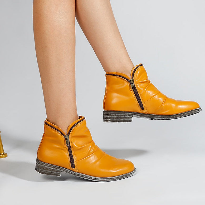 Botines con cremallera para mujer
