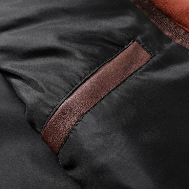 Jacob - Veste en cuir pour homme avec capuche