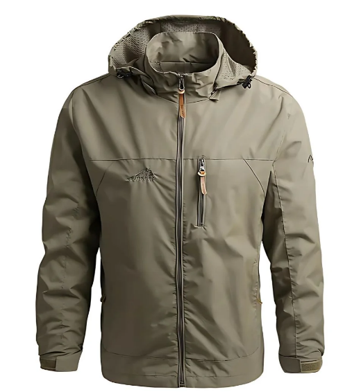 Boone | Rugged Men's Waterproof Jacket with Adjustable Hood and Multiple Pockets