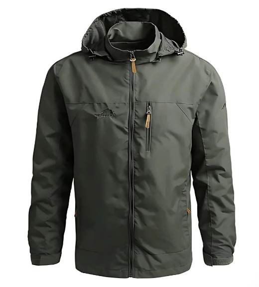 Boone | Rugged Men's Waterproof Jacket with Adjustable Hood and Multiple Pockets