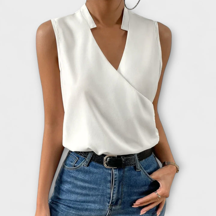 Loretta | Top sofisticato con scollo a V