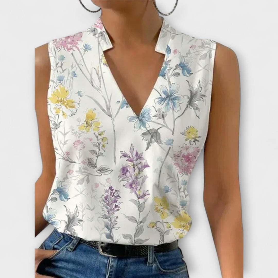 Loretta | Top sofisticato con scollo a V