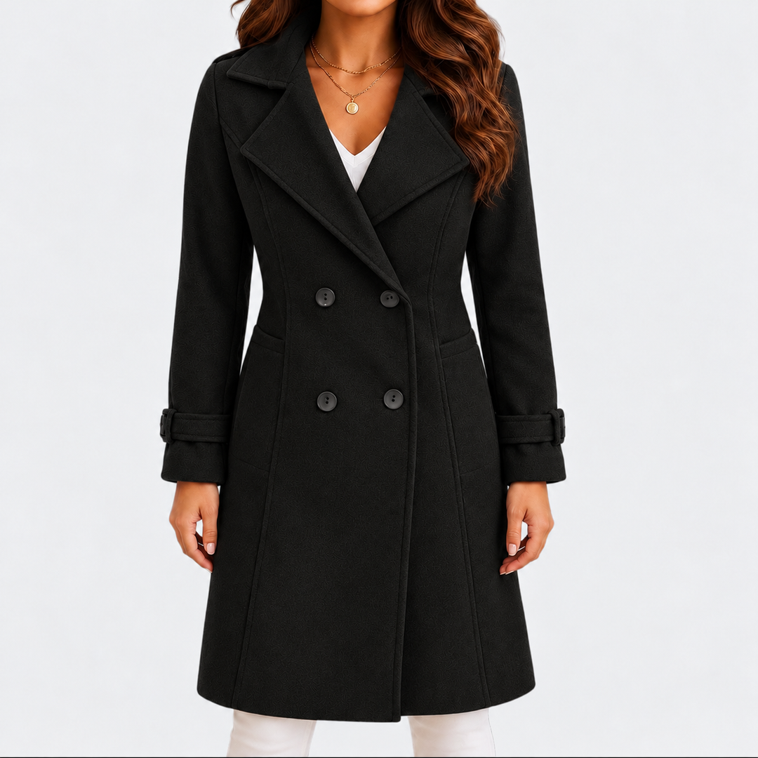 Noelle | Refined Tailored Coat with Classic Lapels and Button Closure