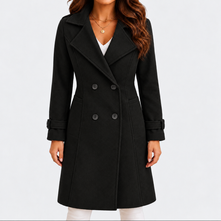 Noelle | Refined Tailored Coat with Classic Lapels and Button Closure