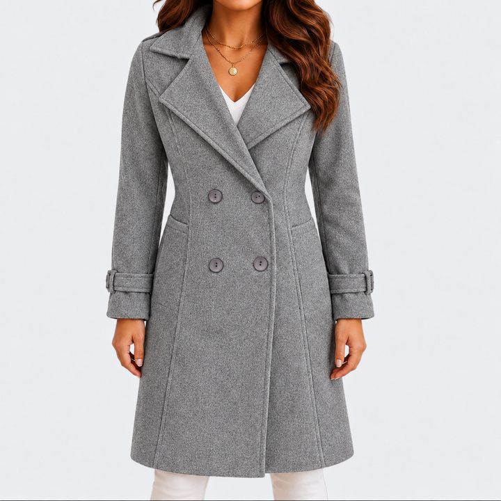 Noelle | Refined Tailored Coat with Classic Lapels and Button Closure