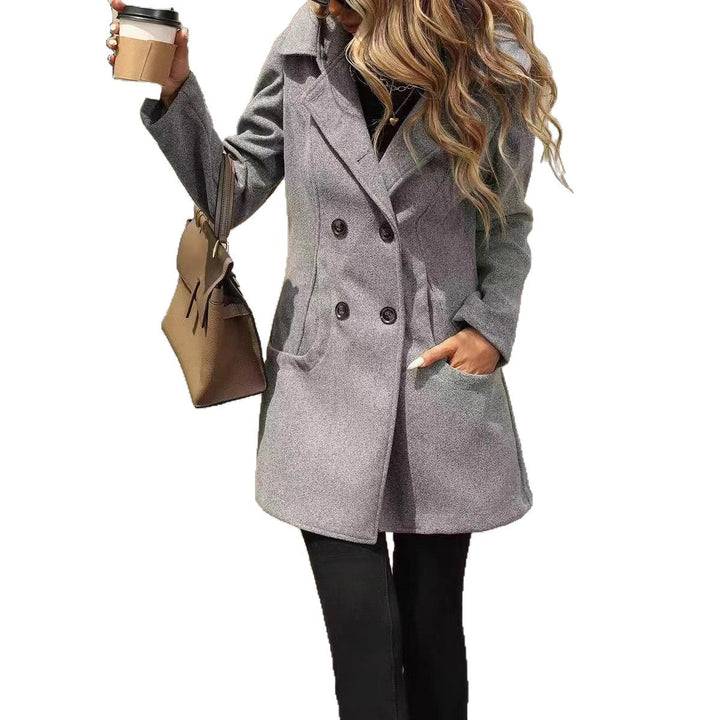 Helga | Elegant Wool Jacket with Belly-Friendly Fit and Large Buttons
