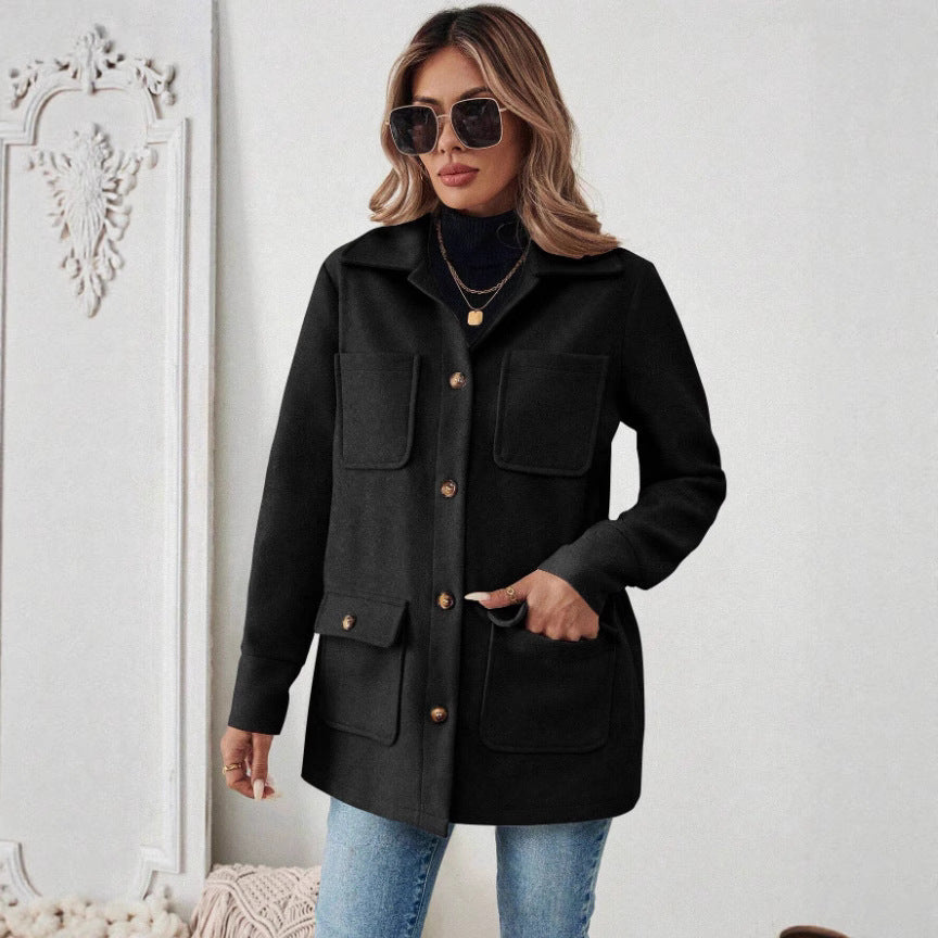 Karin | Modern Utility Jacket with Belly-Friendly Fit and Pockets