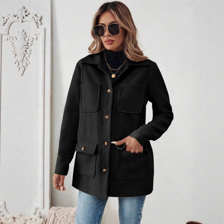 Karin | Modern Utility Jacket with Belly-Friendly Fit and Pockets