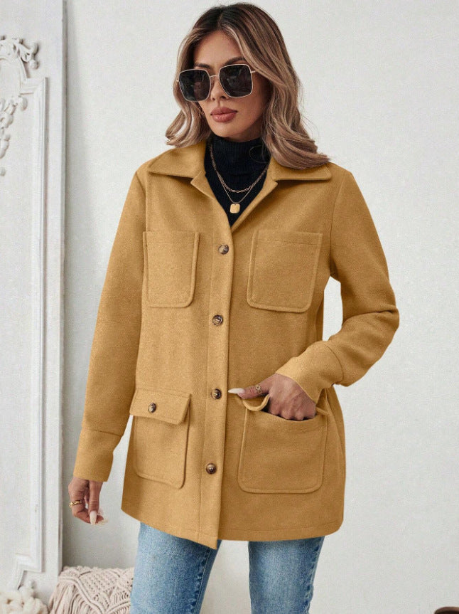 Karin | Modern Utility Jacket with Belly-Friendly Fit and Pockets