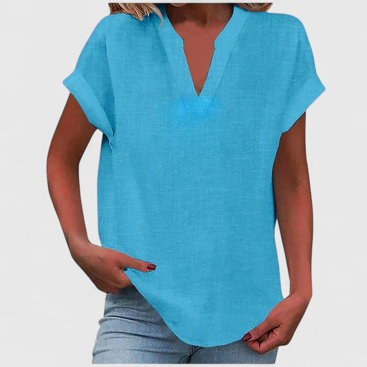 Xavinah | Bequeme V-Ausschnitt Bluse