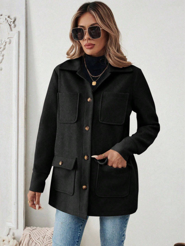 Karin | Modern Utility Jacket with Belly-Friendly Fit and Pockets