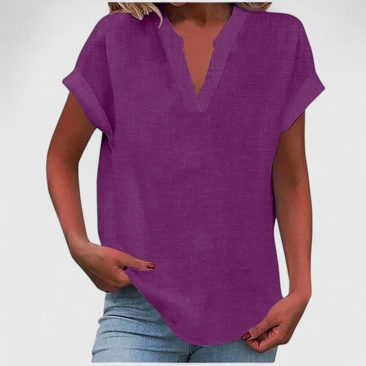 Xavinah | Bequeme V-Ausschnitt Bluse
