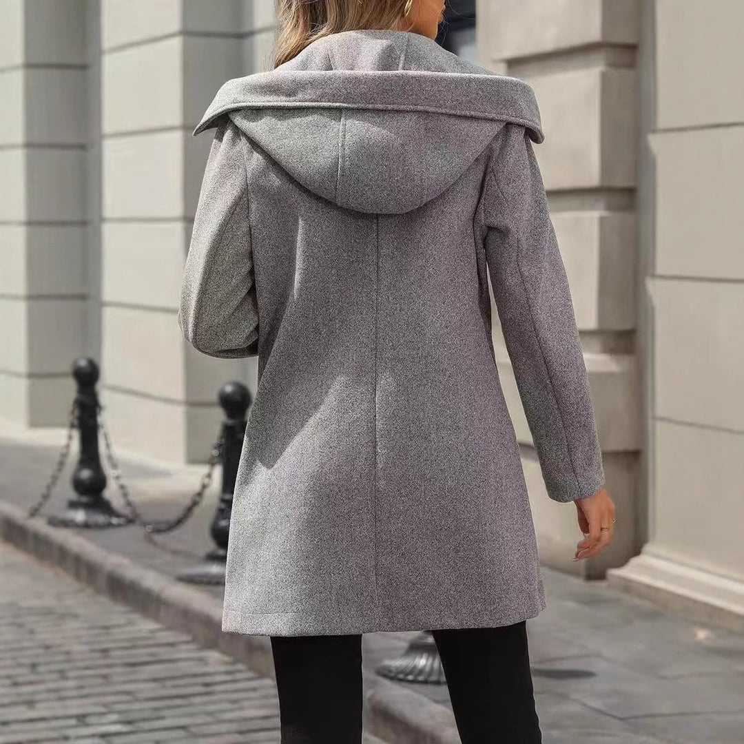 Helga | Elegant Wool Jacket with Belly-Friendly Fit and Large Buttons