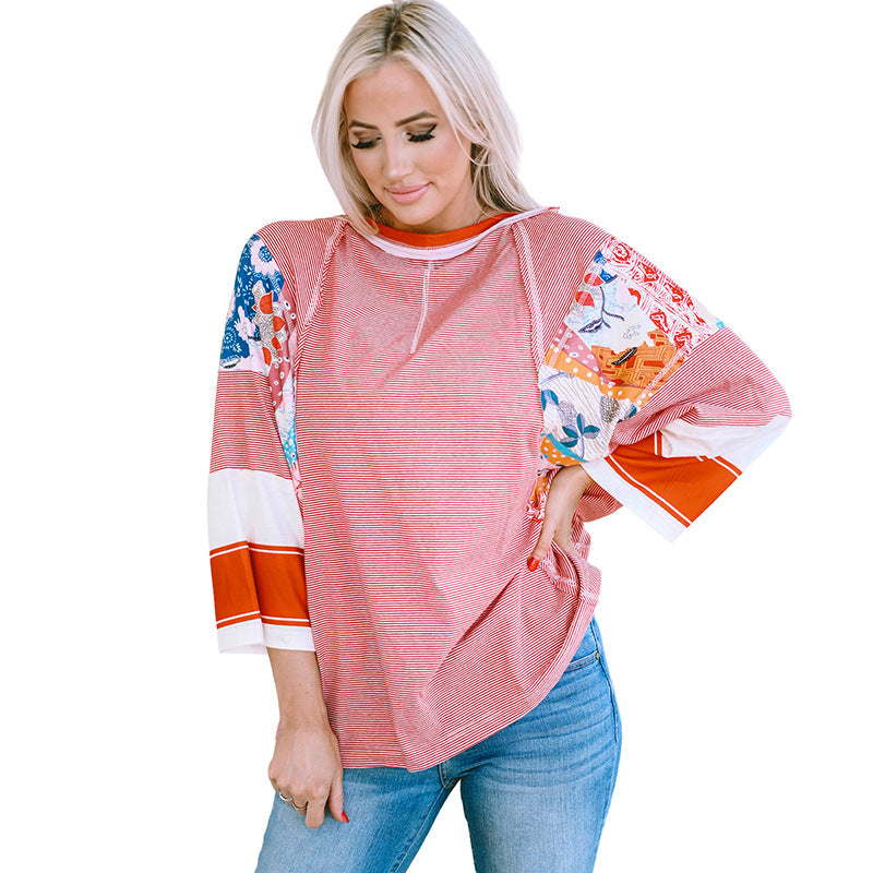 BAILEY™ – Leichtes Patchwork-Batwing-Top