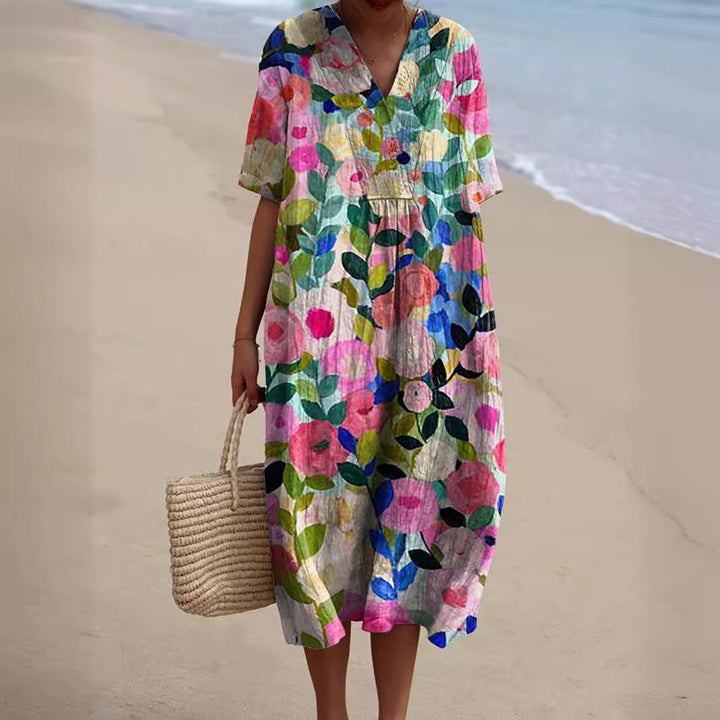 Nicka | Vibrant Floral Print Dress