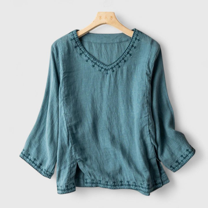 Taysia | Blusa elegante con scollo a V